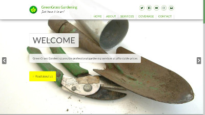 GreenGrass Gardening website